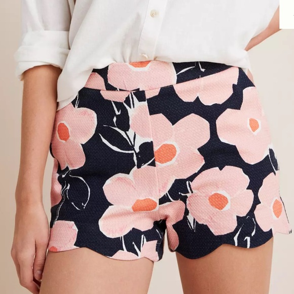Anthropologie Pants - Anthropologie Geordie Scalloped Textured Shorts Size 2 NWOT